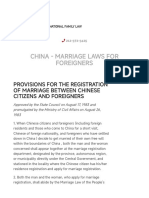 China - Marriage Laws For Foreigners - The Law Office of Jeremy