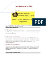 Credit Control Methods of RBI