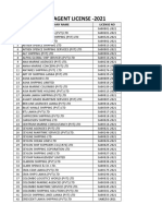 Shipping Agent License - 2021: NO Company Name License No