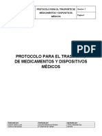 Protocolo para El Trasporte de Mdtos y DM