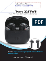 JBL Tune Earbud User Manual 225TWS