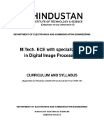 MTech Digital Image Processing Syllabus