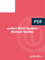 Amfori BSCI System Manual Guides