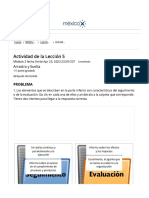 Actividad de La Lección 5 - Lección 5. Gestión para Resultados y Presupuesto Basado en Resultados - Material Del Curso CEEP23036X - MéxicoX