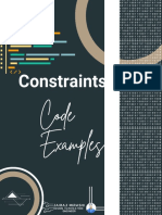 Constraints: Code Examples