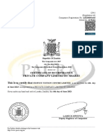 Certificate of Incorporation