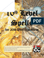 10th - Level - Spells UPDATED