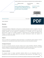 Prostatectomía Radical Laparoscópica y Asistida Por Robot Versus Abierta para El Tratamiento Del Cáncer de Próstata Localizado