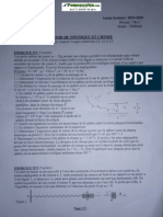 Devoir de Physique - Chimie TC 1