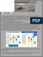 (Concentrating Solar Power CSP) : Text Translation