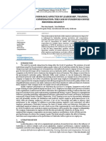 Analysis of Performance Affected by Leadership, Training, Motivation and Compensation The Case of Starbucks Coffee Indonesia Region 7