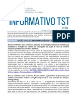 Informativo TST 274