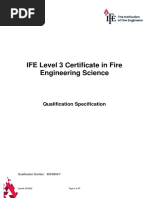 201 IFE Level 3 Certificate in Fire Engineering Science