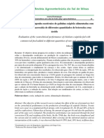 Avaliação Do Desempenho Zootécnico de Galinhas Caipirãoalimentadas Com Ração Comercial Acrescida de Diferentes Quantidades de Beterraba Crua