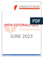 INSTA JUNE 2023 Editorials Quiz Compilation