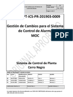 Gestión de Cambios para El Sistema de Alarma Rv02