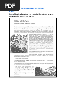 Actividades El Hijo Del Elefante