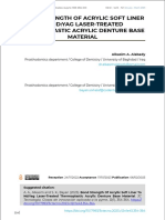 Art 20 3c Tecnologia Ed43 Vol12 n1 Bond Strength of Acrylic Soft Liner To ND Yag Laser Treated Thermoplastic Acrylic Denture Base Material