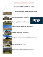 Lugares Turísticos de La Provincia de Huamalíes