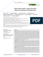 Temperature Dissimilarity Drives Flower - Visitor Interaction Turnover Across Elevation in The Mexican Transition Zone