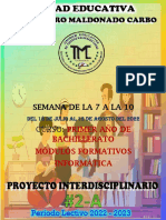 Proyecto 2a - 1ro Informatica - Modulos Formativos