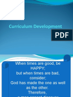 Curriculum Development