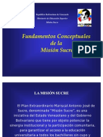 Mision Sucre Fundamentos