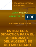 Estrategia DidÁctica para El Aprendizaje Del Álgebra