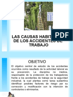 Las Causas Habituales de Los Accidentes de Trabajo y Enfermeades Profesionales