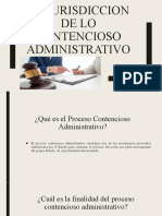 La Jurisdiccion de Lo Contencioso Administrativo