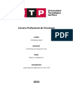 Tarea Académica 2 - Elaboración de Un Ensayo de Su Personalidad