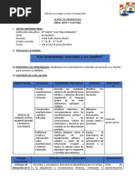 Sesión de Aprendizaje 1° - 2°