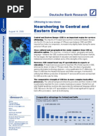 Nearshoring To Central and Eastern Europe: Offshoring To New Shores