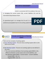 Working Capital Management: Amity Business School