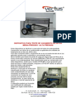 Maquina Teste Estanqueidade Dutos Modelo DTVD MP Portugues