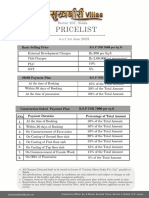 Payment Plan - Sukhbiri Villa - Final