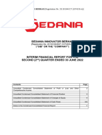 Sedania Innovator Berhad - 2Q2022