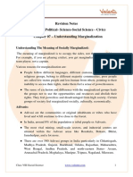 CBSE Class 8 Political Science (Civics) Chapter 7 Notes - Understanding Marginalisation