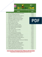 Alunos Classificados - 18 OBMEP