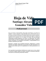 Hoja de Vida: Santiago Alexander González Vidal