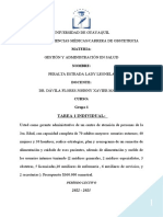 Plan y Cronograma de Un Semestrede Alimentacion y Cuidado de Esos Pacientes