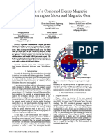 Investigation of A Combined Electro Magnetic Structure of Bearingless Motor and Magnetic Gear