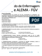 3o Simulado de Enfermagem FGV Fhemig e Alema