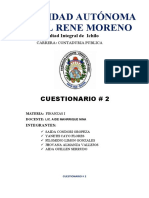 Finanzas I Cuestionarios