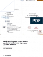 RGPD - Ensaio Sobre o Novo Habitat Do Direito Fundamental A Proteção de Dados