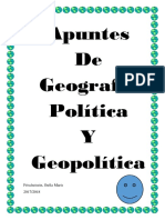 Geografía Política y Geopolítica Apunte