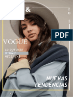 Portada Revista Moda Moderno Marrón