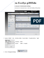 Kyocera P3055dn Network Authentication