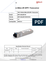 10G 1550nm 80km ZR SFP+ Transceiver