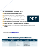 CH 5 Budgetary Control Responsibility Accounting